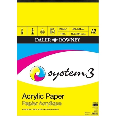 Daler-Rowney System3 Acrylic System3 Скицник A2 230 g (403600200)