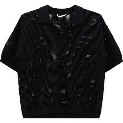 Jeanne Baret Дамска поло тениска Jeanne Baret Women's Saffron Polo Shirt - Nero - размер 44 (EU) (916-6703-0215)