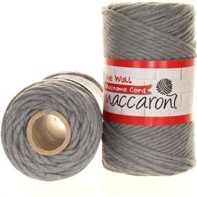 Maccaroni The Wall 3mm tmavě šedá 102