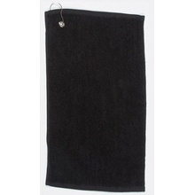 Towel City Golfový ručník TC013 Black 30 x 50 cm