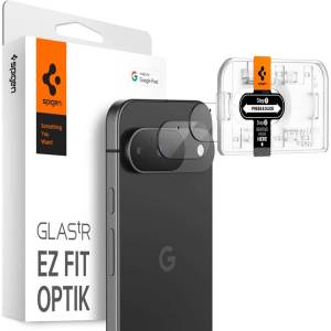 Spigen Протектор за Камерата на Google Pixel 9, Spigen EZ Fit Cam Glas. tR 2бр. , Прозрачен (AGL08443)