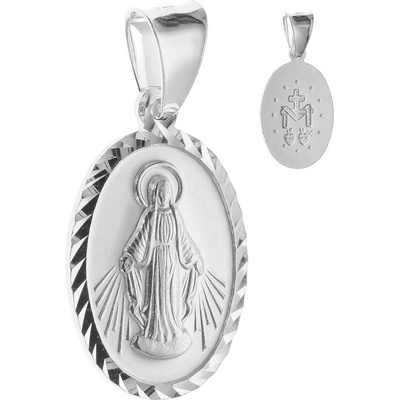 Argento Stříbrný přívěsek Zázračná medailka 85612