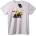 NOONEBRAND Тениска Аниме Половин Огън - 2XL, White