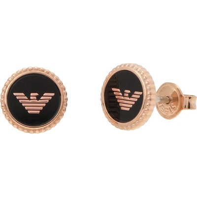 Emporio Armani bronzové náušnice s logem EGS2534221