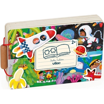 Vilac knížka s puzzle Dobrodružství