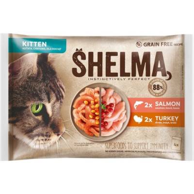 Shelma mokré krmivo mix chutí 0,34 kg