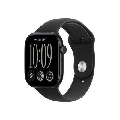 Apple Watch Series 12 Cellular 42 mm Black Aluminum with Black Sport Band M/L MJG14RK/A