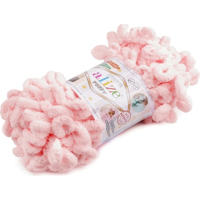 Stoklasa Pletací příze Alize Puffy 100 g Balení: 1 ks, Varianta: 11 (340) pudrovo-lososová 11 (340) pudrovo-lososová