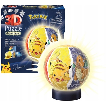Ravensburger 3D PuzzleBall svítící Pokemon 72ks