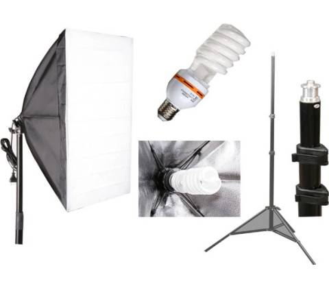 Elementrix softbox 50x70cm 35W stativ