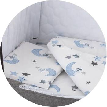 Image 1 of Chipolino Спален комплект от 4 части Chipolino - Близо до мен, луни (KOSCLOSET07WB)