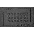 ESSCHERT DESIGN BEST FOR BOOTS GOODBYE/WELCOME černo-šedá 76 x 45 cm