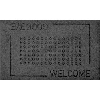 ESSCHERT DESIGN BEST FOR BOOTS GOODBYE/WELCOME černo-šedá 76 x 45 cm