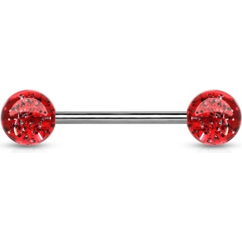 Šperky4U piercing do jazyka akrylát PJ01148-R