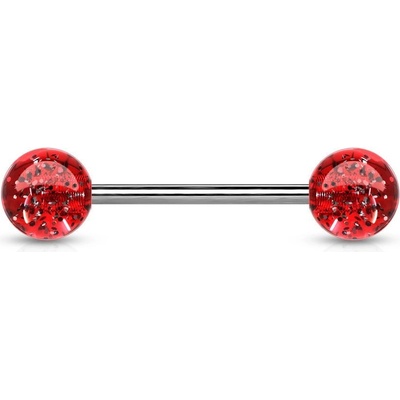 Šperky4U piercing do jazyka akrylát PJ01148-R