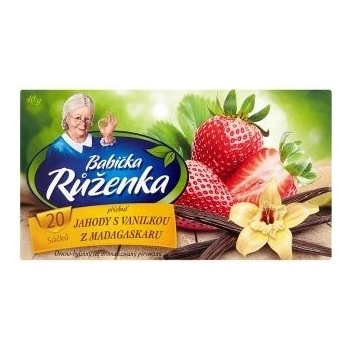 Babička Růženka Jahody s vanilkou 20 x 2 g