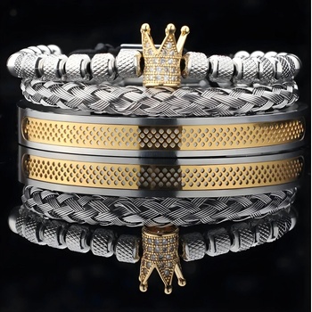 HARAHU Гривни es-34375 - Сребърна / Златна kp34375 (es-34375)