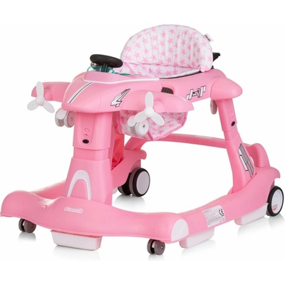 CHIPOLINO Chodítko interaktívne Airplane 3v1 Pink