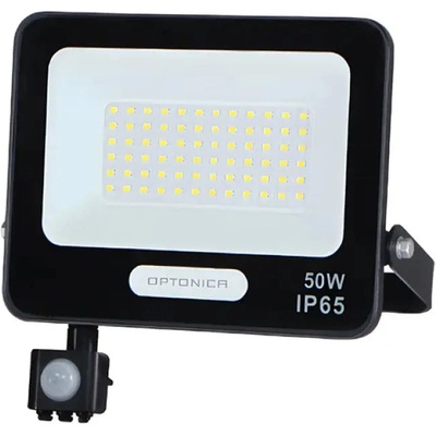OPTONICA Led ПРОЖЕКТОР СЪС СЕНЗОР 50w 4000lm ip65 ЧЕРЕН optonica (3801057158587)