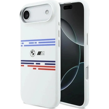 BMW M силиконов хоризонтален калъф MagSafe за iPhone Air - бял