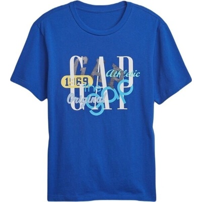 GAP GRAFFITI LOGO pánské tričko modrá