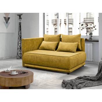 Разтегателен диван liami горчица, ляв