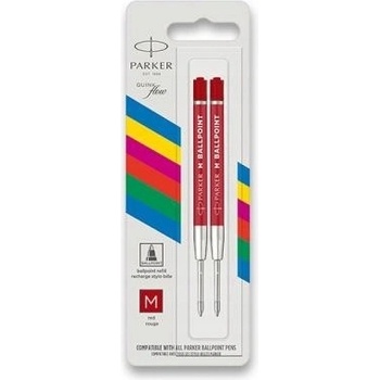 Parker 1502/0286545 Náplň QuinkFlow do guľôčkového pera M červená 2 ks