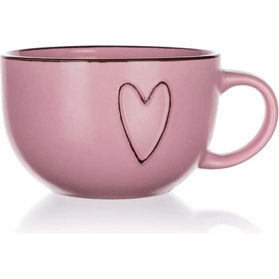 BANQUET Hrnek keramický jumbo HEART mix barev 1 730 ml – Zboží Mobilmania