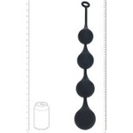 Shots Toys Levelz Силиконови анални топчета „Водна капка XXL 60 мм, черни (P26214)