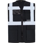 Korntex hi-vis kxmf berlin / Светлоотразителна многофункционална жилетка - черна l (76kxmf00203)