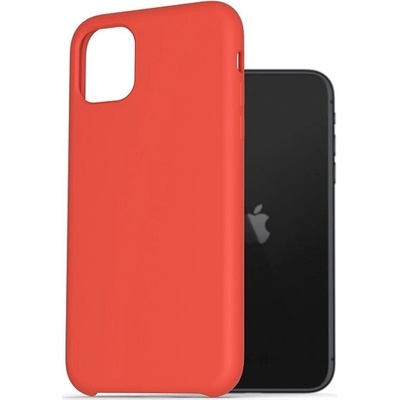 Pouzdro AlzaGuard Premium Liquid Silicone Case iPhone 11 červené