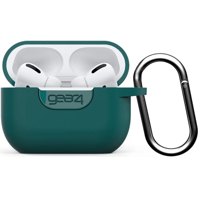 GEAR4 Калъф за слушалки Gear4 D3O Apollo Apple Airpod Pro Case Teal, за Apple AirPods Pro, силиконов, с карабинер, зелени (702004968)
