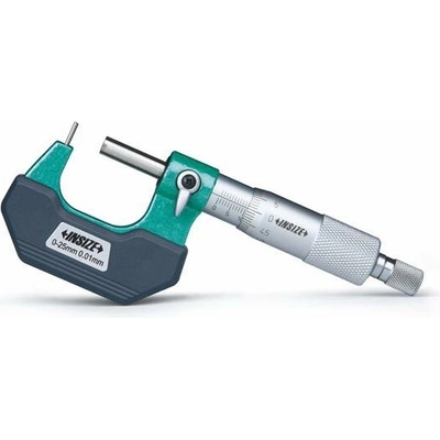 Insize Třmenový mikrometr s kulovým/válcovým pevným dotekem 25-50mm typ A 3261-50A