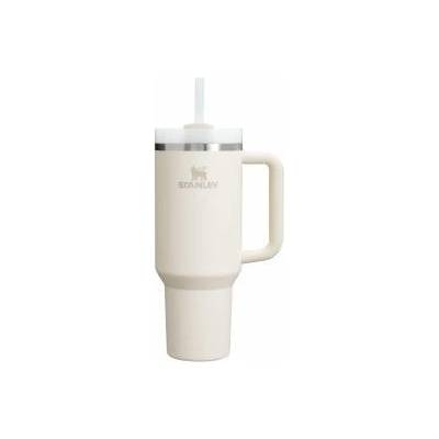 STANLEY 1913 Quencher H2.0 Flowstate Drinking Bottle with Straw 1.2L - Thermo Mug Cools 11 Hours - 48 Hours Ice Cold - Dishwasher Safe - Thermos Bottle BPA Free - Drinking Cup - Cream 2.0 - 100000144324