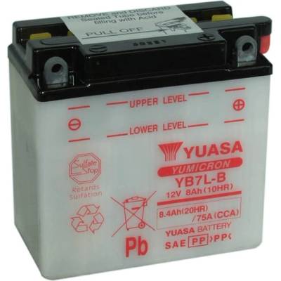 YUASA Yumicron 12V 8Ah right+ YB7L-B