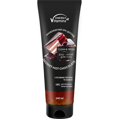 Energy Of Vitamins penivý sprchový peeling horúci čokoládový dezert 240 ml
