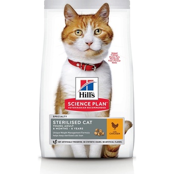 Hill's Science Plan Feline Adult Young Sterilised Cat Chicken 15 kg