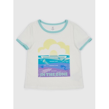 GAP Бебешка тениска с щампа Gap GAP | Byal | Момичешки | 104/110