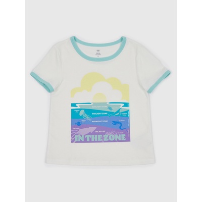 GAP Бебешка тениска с щампа Gap GAP | Byal | Момичешки | 104/110