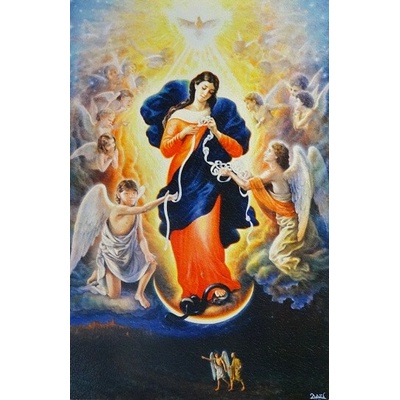 Obraz na dreve: Panna Mária rozväzujúca uzly (40x30)