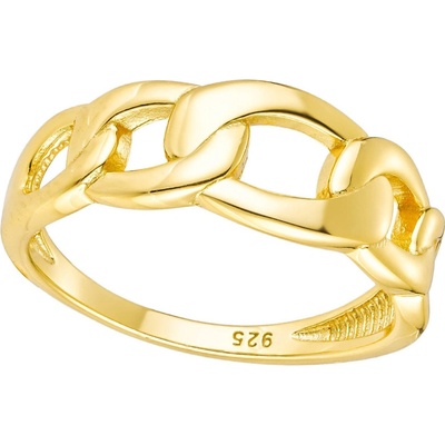 Olivie Stříbrný prsten ŘETĚZ GOLD 8845