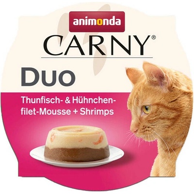 Animonda Carny Duo Jemný tuniak s jemným kuracím filetom a krevetami 70 g