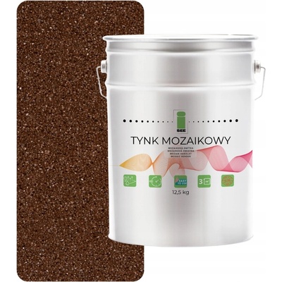 MOZAIKOVÁ OMÍTKA HNĚDÁ VNITŘNÍ VENKOVNÍ MOZAIKA 12,5Kg PRODUKT POLSKÝ