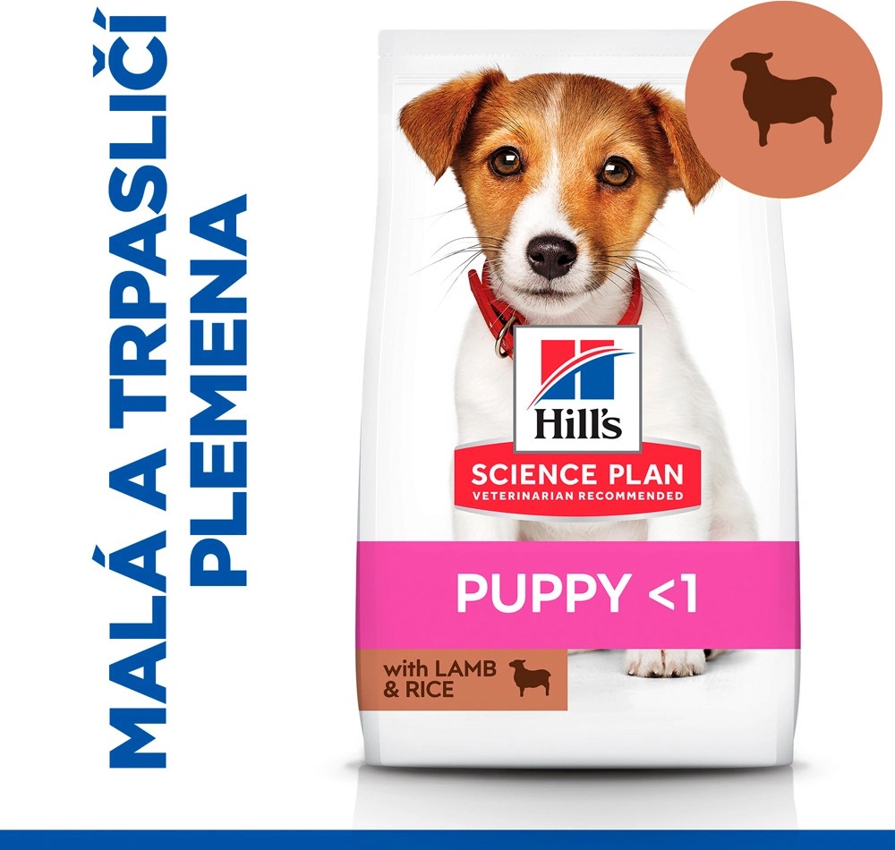 Hill's Science Plan granule pre šteňatá malých plemien s jahňacím a ryžou 6 kg Hill's Science Plan granule pre šteňatá malých plemien s jahňacím a ryžou 6 kg
