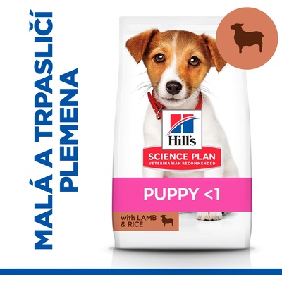 Hill's Science Plan granule pre šteňatá malých plemien s jahňacím a ryžou 6 kg