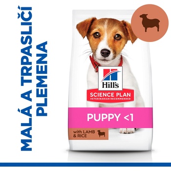 Hill's Science Plan granule pre šteňatá malých plemien s jahňacím a ryžou 6 kg