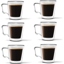 Vialli Design DIVA dvojstenné poháre na kávu a čaj 25875 6 x 250 ml