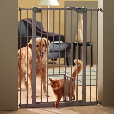 Savic Dog Barrier s dvierkami pre mačky výška 107 cm, šírka 75 do 84 cm