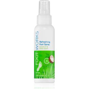 Avon Foot Works Coconut Oil спрей за крака с освежаващ ефект 100ml