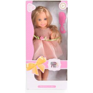 Moni Детска кукла Moni Toys - Fairy Doll, 38 cm, Пудра (111812)